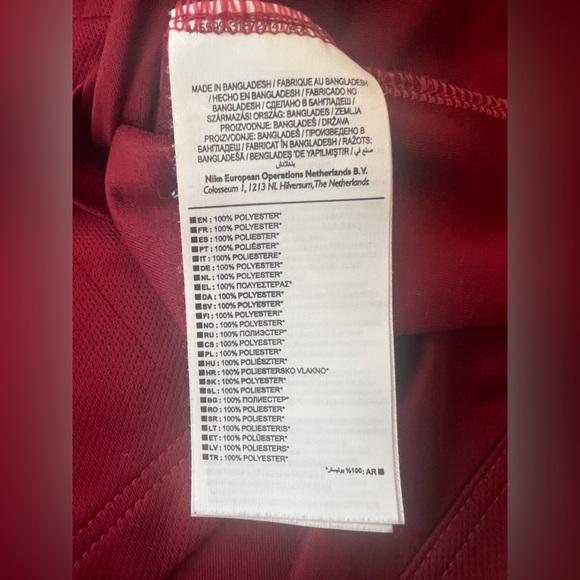 Nike Roma 4014/15 home futbol soccer shirt jersey men’s Medium - Picture 8 of 10